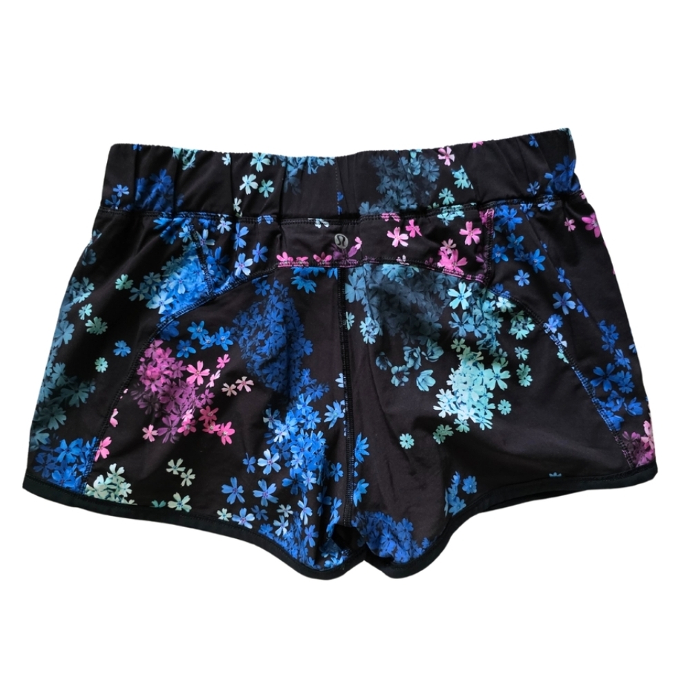 Lululemon In A Flash Short Petal Pop Multi Size 8 Black - Picture 11 of 13